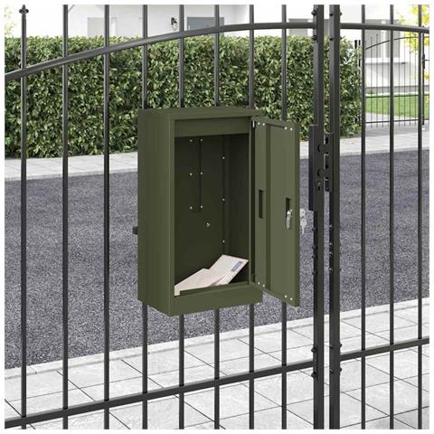 cassetta postalepastkastei Oliver verde 30 x 23 x 55 cm Acciaio - Foto 2
