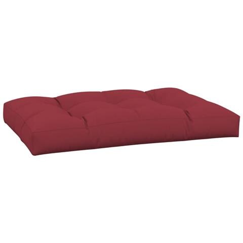Cuscino per Pallet 120 x 80 x 12 cm Rosso Vino in Tessuto - Foto 1