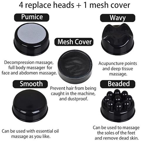 Massaggiatore Portatile Per Il Corpo Con 4 Accessori - Foto 6