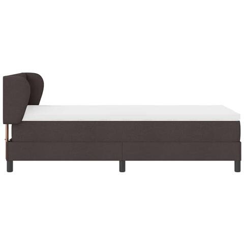Letto box spring con materasso Marrone scuro 90 x 190 cm - Foto 9
