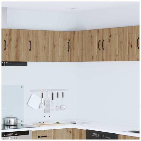 Pensile cucina con porta Rovere artigianale 57 x 57 x 40 cm - Foto 2