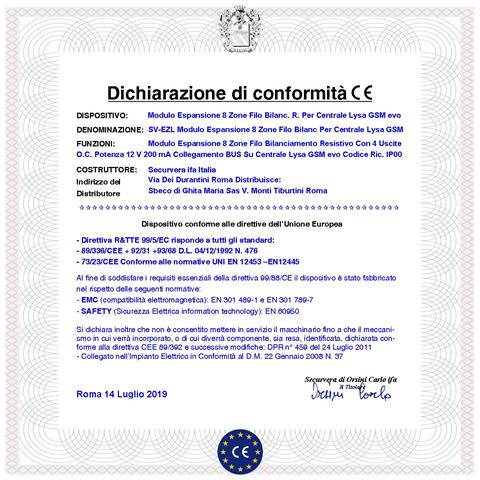 Modulo Aggiuntivo 8 Zone Filari Bilanciamento Resistivo E 4 Uscite Open Collector 200 Ma Connesso Al Bus Centrale Radi - Foto 4