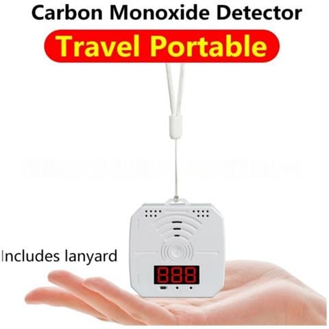 Rilevatore Di Monossido Di Carbonio Portatile Alimentato A Batteria Con Display Led E Allarme 90db Black - Foto 2