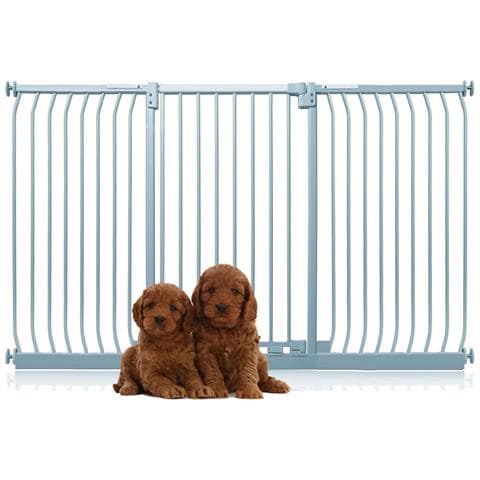 Bettacare Cancelletto Per Cani Elite Extra Alto, 188cm - 197cm, Grigio Opaco, Extra Alto Con 100cm Di Altezza - Foto 1