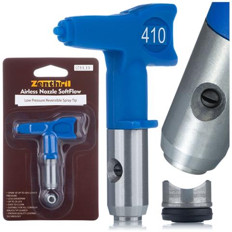 Ugello Di Spruzzatura Bassa Pressione Zenthril Softflow 410 - Larghezza 20 Cm | Compatibile Con Graco, Titan, Wagner | Alta Qualità E Durata - Foto 1