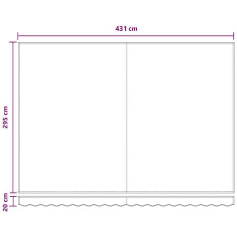 Telo di ricambio per tenda da sole Verde Scuro 4,5 × 3 m - Foto 8