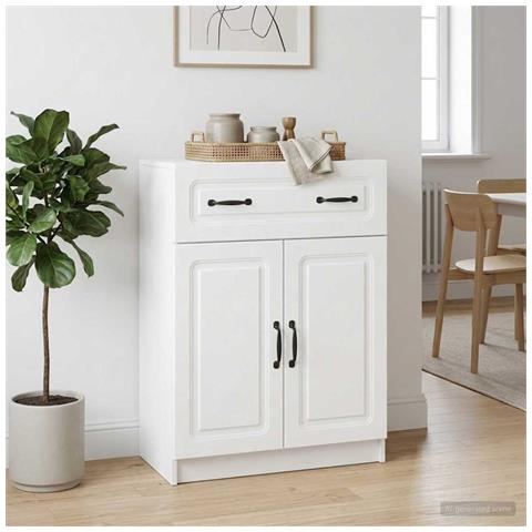 Credenza Bianco 66 x 34,5 x 87 cm Legno ingegnerizzato - Foto 2