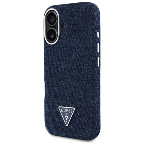 Custodia Per Iphone 16 Blu Con Logo Guess, Magnetica. - Foto 2