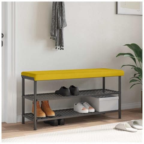 Cuscino per panchina Velluto Giallo Profondità 35 cm - Foto 2