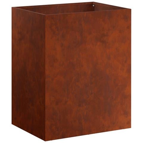 Vaso da giardino Ruggine 40 x 30 x 40 cm Acciaio Corten - Foto 1