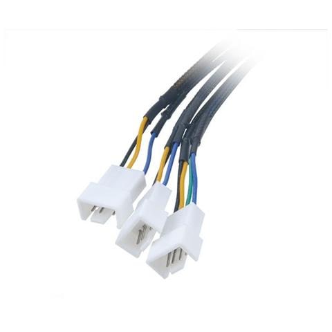 FLEXA FP3S, SATA, 0,3m, Nero, 3 x 4pin PWM - Foto 2