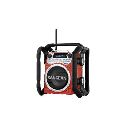 U-4 DAB+ Radio da Cantiere Bluetooth FM antispruzzo / antipolvere / antiurto colore Rosso e Nero - Foto 2