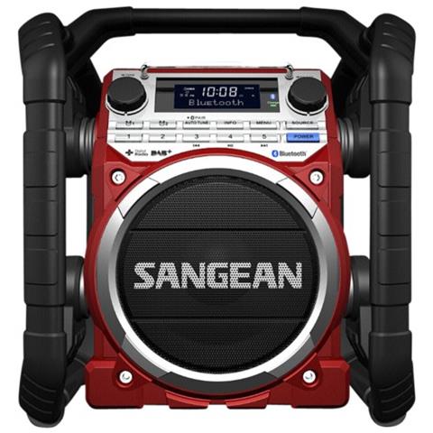 U-4 DAB+ Radio da Cantiere Bluetooth FM antispruzzo / antipolvere / antiurto colore Rosso e Nero - Foto 1