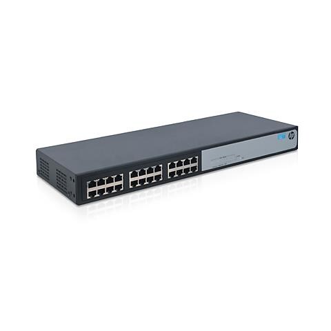 E OfficeConnect 1410 24 R - Switch - unmanaged - 24 x 10/100 - desktop, - Foto 1