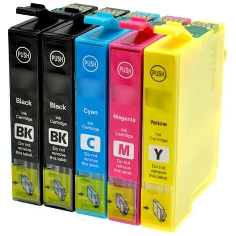 5 Cartucce Compatibili Epson T1631 T1636 2 Nere + 1 Per Colore - Foto 3