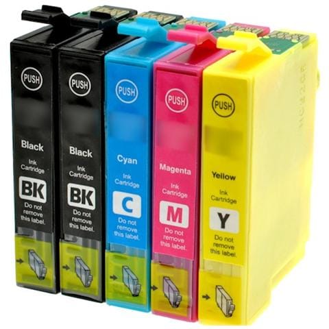 5 Cartucce Compatibili Epson T1631 T1636 2 Nere + 1 Per Colore - Foto 2