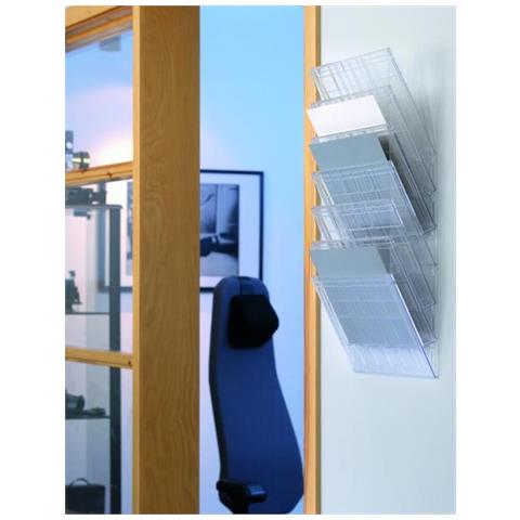 Flexiboxx 6 A4 Orizzontale Espositore Da Parete 6 Trasparente - Foto 1
