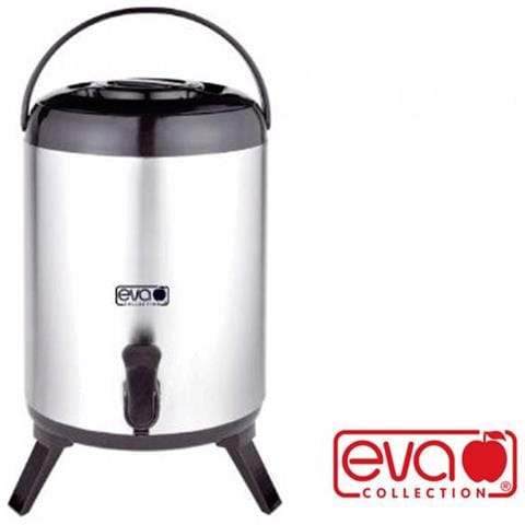 Contenitore Termico Acciaio Inox Satinato Con Rubinetto Erogatore E Piedini Pieghevoli 10 Lt Eva - Foto 1