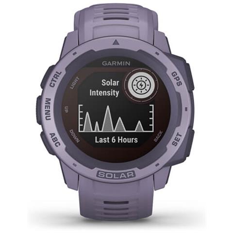 Smartwatch Instict Solar Impermeabile Display 0.9" Cardiofrequenza GPS Bluetooth Colore Viola - Foto 2