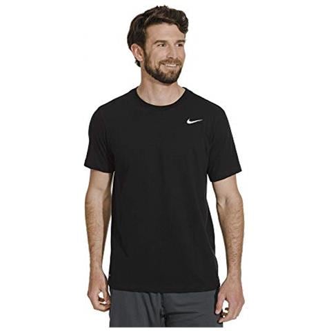 M Nk Dry T Dfc Solid Crew Uomonero / Bianco S - Foto 2