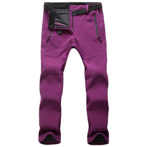 SLOWMOOSE - Pantaloni Da Campeggio E Da Trekking Invernali Donna-uomo  All\u0026#39; aperto, Morbidi Pantaloni Da Sci Impermeabili [ donna Verde  Militare / L] - ePRICE