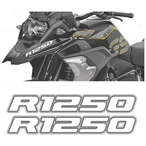 2pcs Adesivi R1250 Compatibile Con R1250 Gs R 1250 Hp Motorrad 2018 2019 Adventure Moto (bianco) - Foto 1