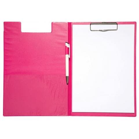 2339222 Portablocco A4 Cartoncino, Plastica Rosa - Foto 2