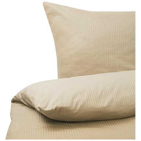 Set Copripiumino In Cotone Satinato Beige 155 X 200 Cm Avondale - Foto 8