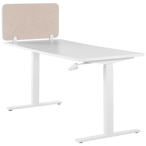 Pannello Divisorio Per Scrivania Beige 72 X 40 Cm Wally - Foto 2