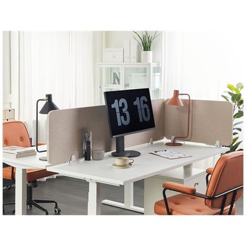 Pannello Divisorio Per Scrivania Beige 72 X 40 Cm Wally - Foto 1