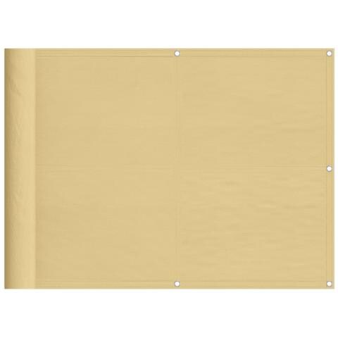 Paravento Da Balcone Sabbia 75x400 Cm 100% Poliestere Oxford - Foto 2