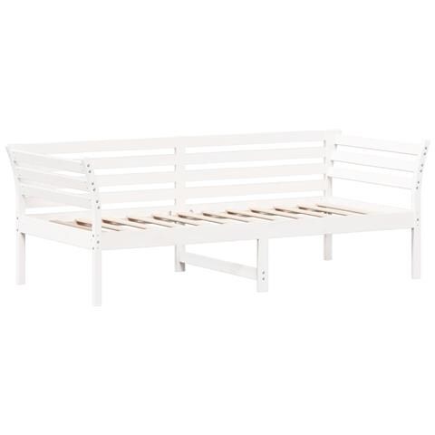 Dormeuse Bianca 100x200 Cm In Legno Massello Di Pino - Foto 2