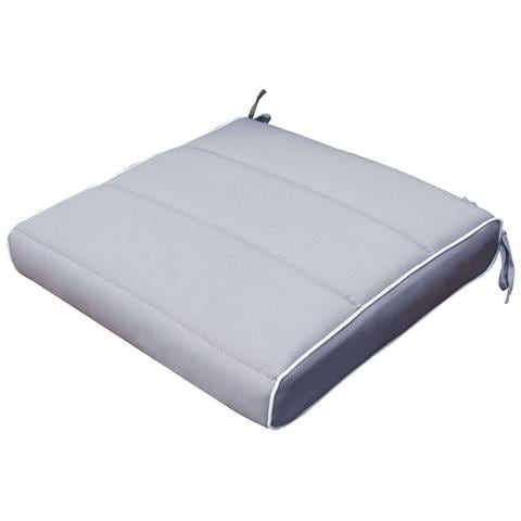 Cuscino Quadrato In Poliestere Sfoderabile 40x40 Cm Per Sedia - Grey - Foto 1