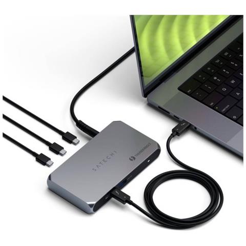 Hub Multiporta Thunderbolt 4 Slim Pro Con 6 Porte, Grigio - Foto 4
