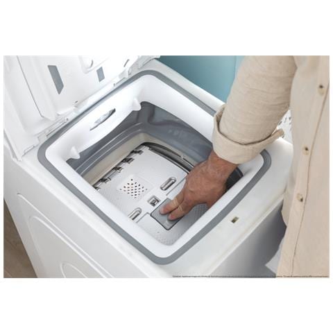 TCA283D2-S lavatrice Caricamento dall'alto 8 kg 1200 Giri /min Bianco - Foto 5
