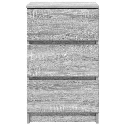 Comodini con 3 Cassetti 2 pz Grigio Sonoma 39x35x65 cm - Foto 9