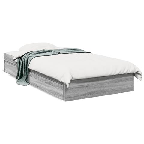 Giroletto Cassetti Grigio Sonoma 100x200 Cm Legno Multistrato - Foto 2
