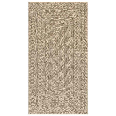Tappeto Zizur Beige 80x150 Cm Aspetto Iuta Interni Ed Esterni - Foto 2