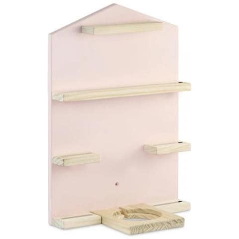00132438 Scaffale Mensola Galleggiante A Muro Legno Rosa, Legno - Foto 1