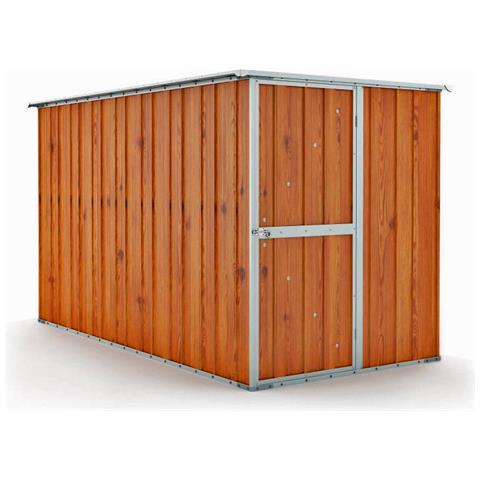 Box Giardino Casetta Attrezzi In Acciaio Zincato 175x307cm X H1.82m - 95kg - 5,4mq - Legno - Foto 1