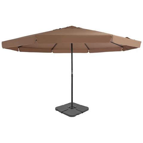 Ombrellone Da Giardino Con Base Portatile Tortora - Foto 2