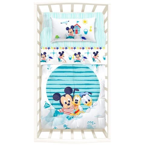 Trapunta Con Paracolpi Baby Disney Mickey&pluto In Cotone Colore Neutro Misura Baby - Foto 3