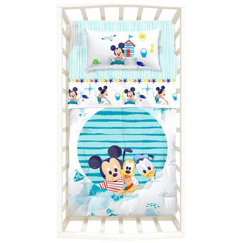 Trapunta Con Paracolpi Baby Disney Mickey&pluto In Cotone Colore Neutro Misura Baby - Foto 1