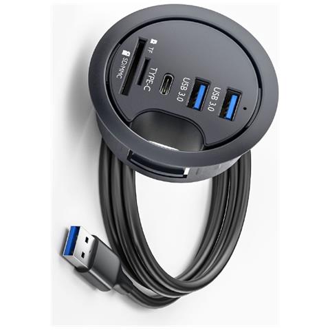 Hub Usb 3.0 Versatile Con Lettore Di Schede E Splitter Usb - Foto 1