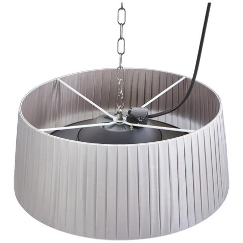 Riscaldatore A Infrarossi Da Patio Sospeso Ascea 1500 W Grigio Chiaro - Foto 6
