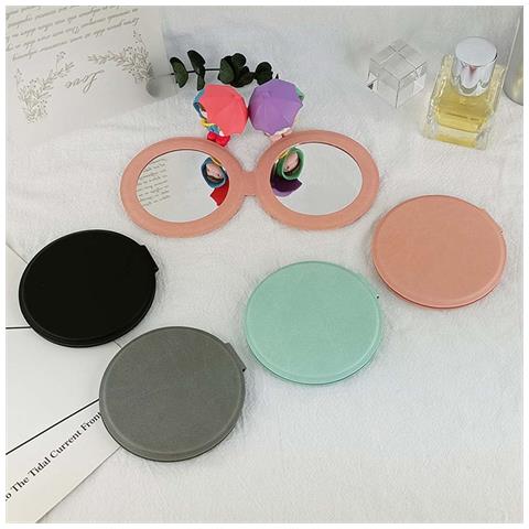 Specchio Magnetico Pieghevole A Doppia Faccia Per Trucco Portatile Pink - Foto 2