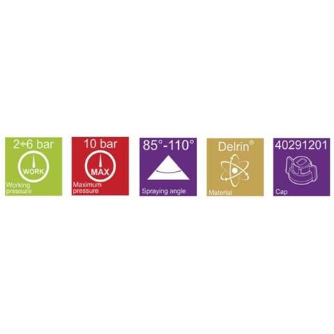 Ugelli Ventaglio Htc 85° Nebulizzazione Sanificazione Confezione Da 5 Pezzi - Foto 2