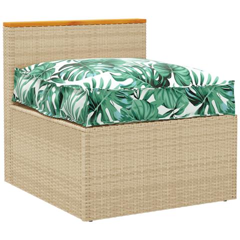 Cuscino per Pallet  per Sedia Motivo Foglia 70x70x12 cm Tessuto Oxford - Foto 2