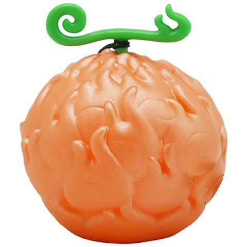 Lampada Led 7cm Modello Frutto Fiamma Fiamma One Piece Con Dragonne, Arancione - Foto 1