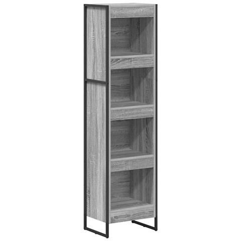 Armadio per Libri Grigio Sonoma 80 x 30 x 155 cm - Foto 1